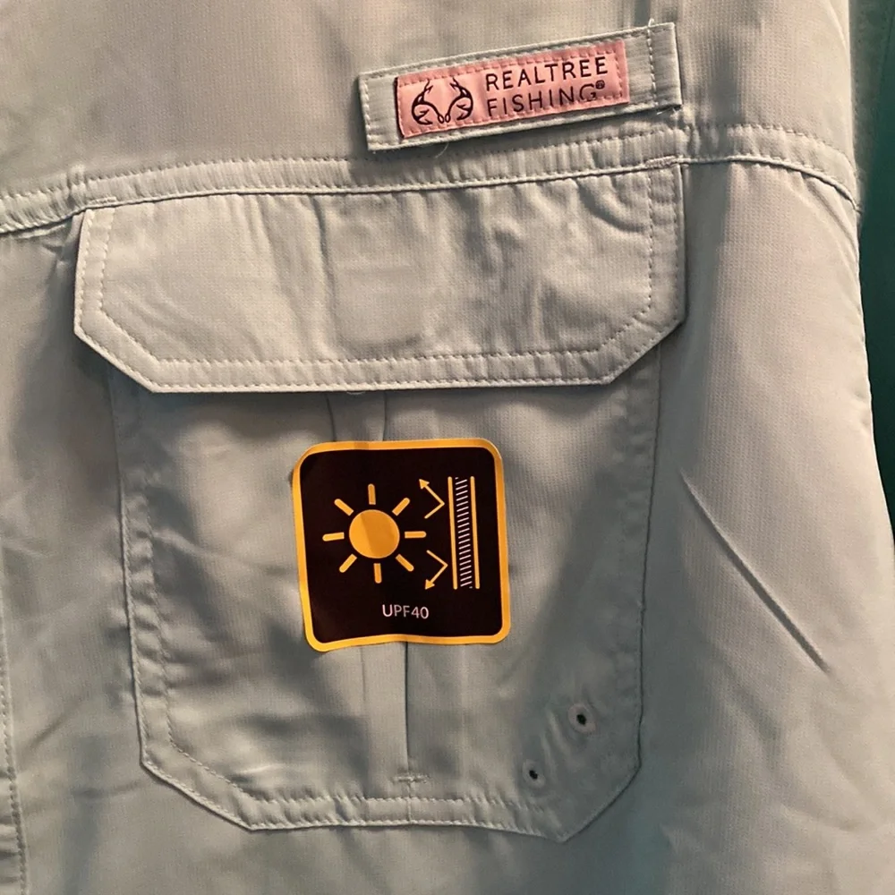 NWT Realtree Mens Short Sleeve Fishing Guide Shirt - Picture 5 of 9